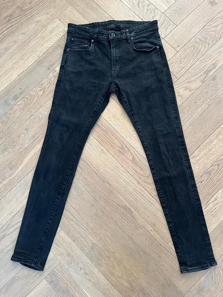 G- star RAW 3301 Skinny W33 L34 Z.G.A.N., Ophalen of Verzenden, Zo goed als nieuw, Zwart, W33 - W34 (confectie 48/50)