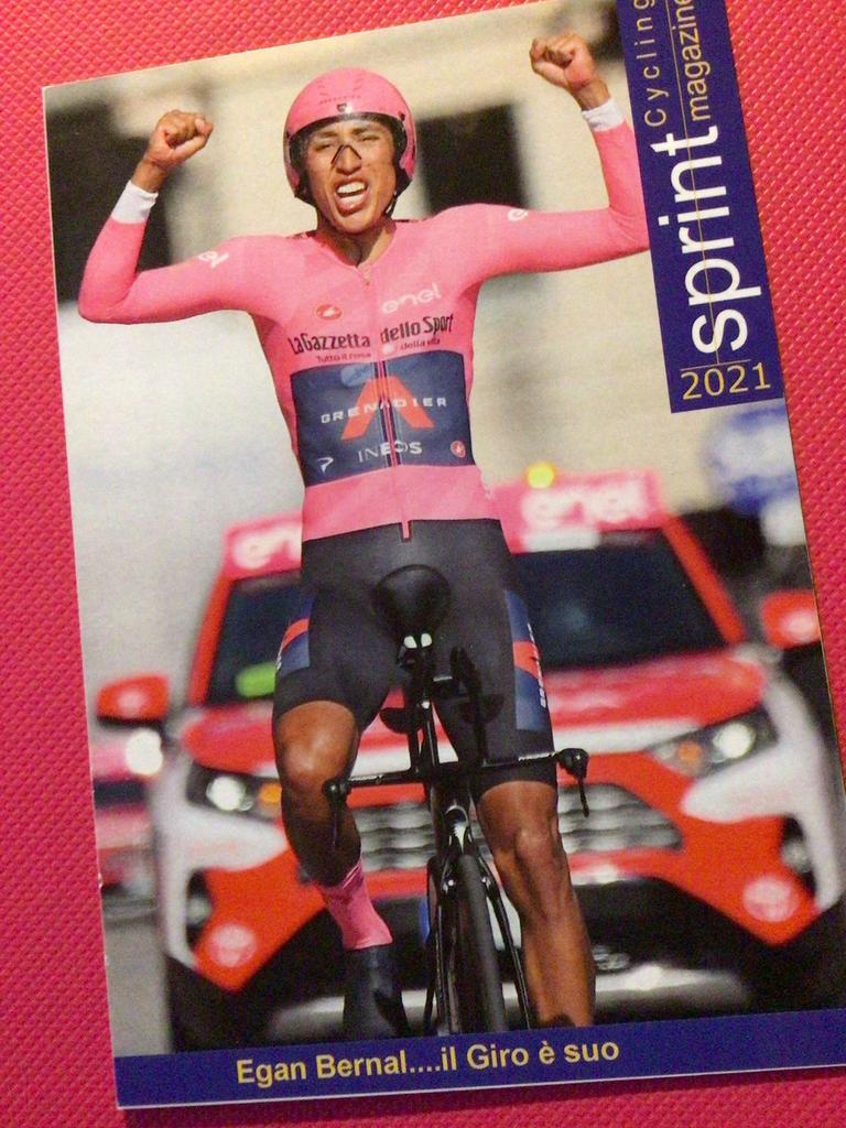 wielerkaart 2021 giro team ineos  egan bernal, Envoi, Comme neuf