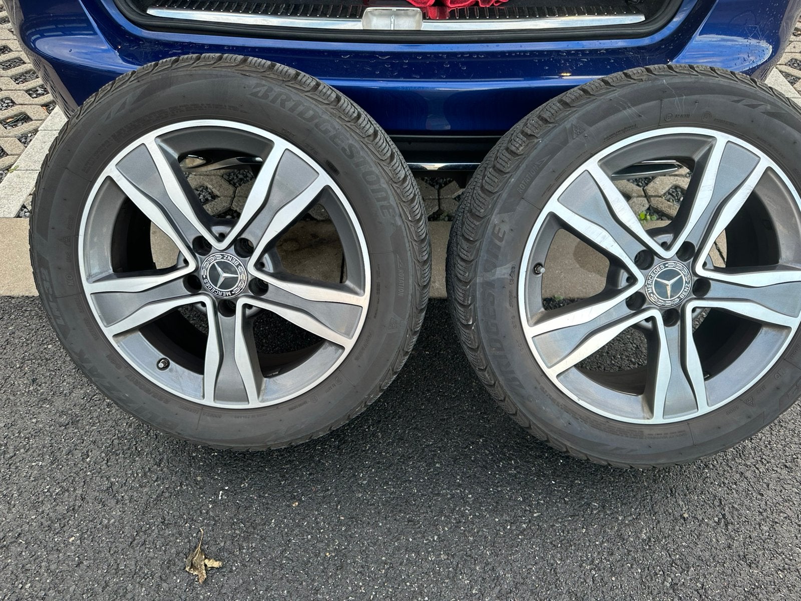 Mercedes velgen 17 inch met banden, Auto-onderdelen, Gebruikt, Banden en Velgen, 17 inch, Personenwagen