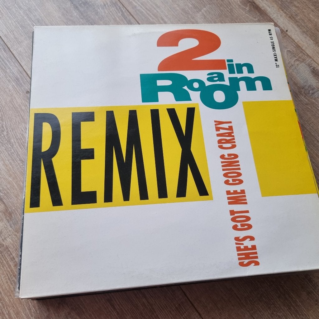 12" 2 In A Room – She's Got Me Going Crazy (Remix), CD & DVD, Vinyles Singles, 12 pouces, Enlèvement ou Envoi, 1990 - 1999, Dance