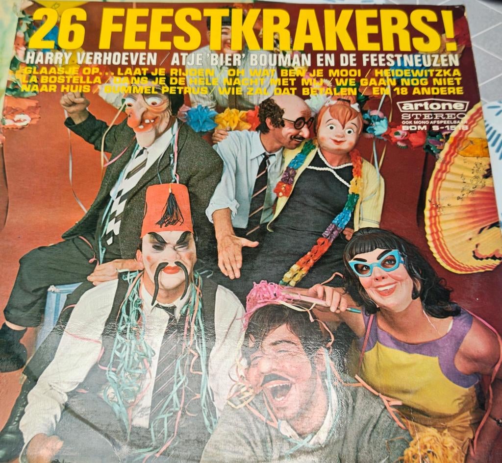 26 feestkrakers plaat, Cd's en Dvd's, Vinyl | Kinderen en Jeugd, Ophalen