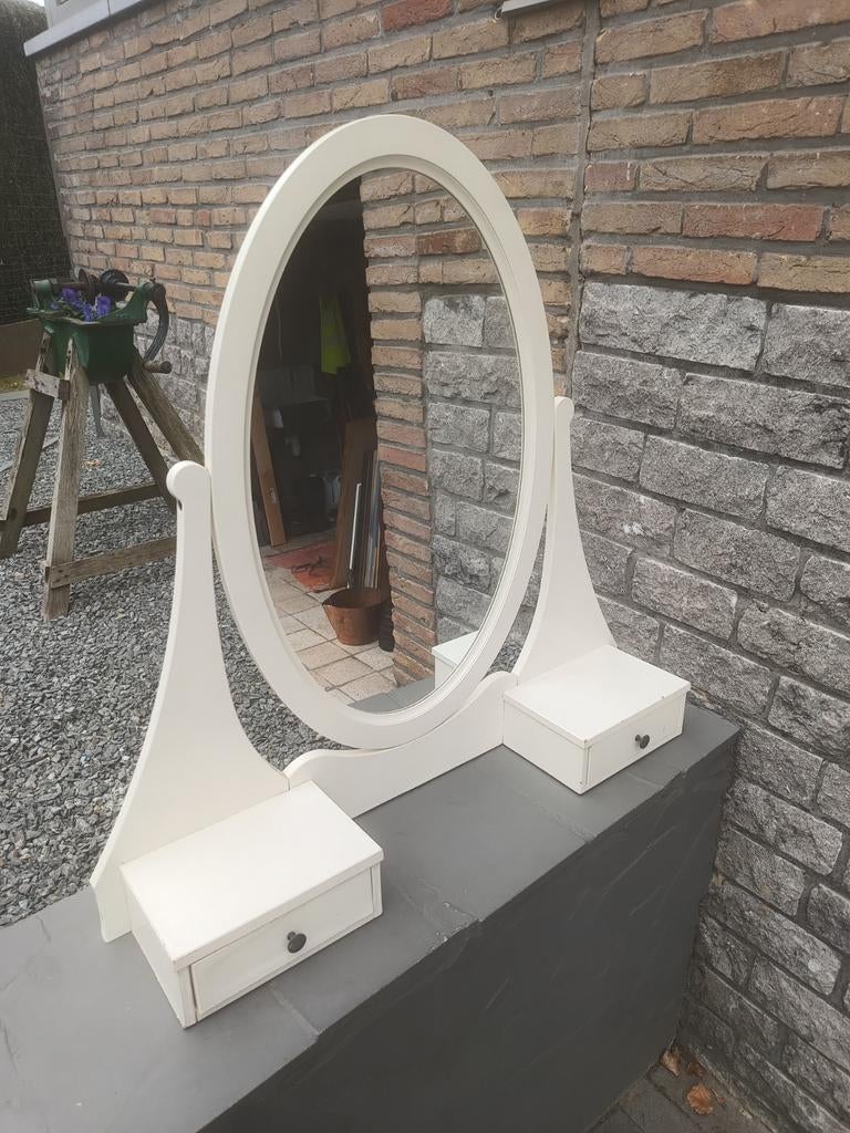 Prachtig houten spiegel meubel en 2 schuifjes, Huis en Inrichting, Ophalen