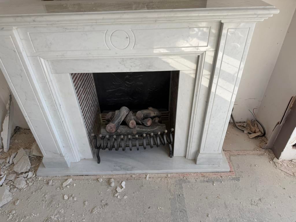 Marmeren openhaard, Huis en Inrichting, Haarden, Zo goed als nieuw, Ophalen