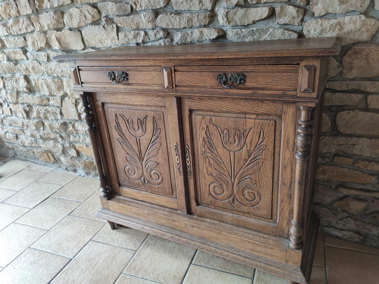 2 meubles bas 2 portes 2 tiroirs, Enlèvement