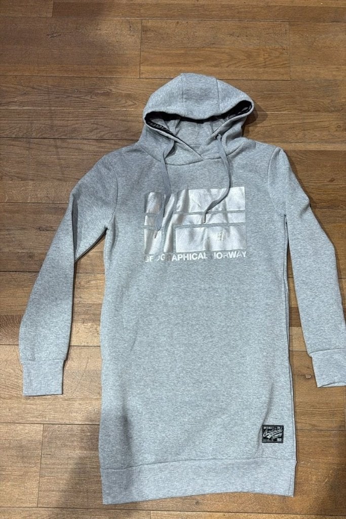 Fabienne robe sweat à capuche Geo Norway femme gris clair, Gris, Enlèvement ou Envoi, Geographical Norway, Taille 42/44 (L)