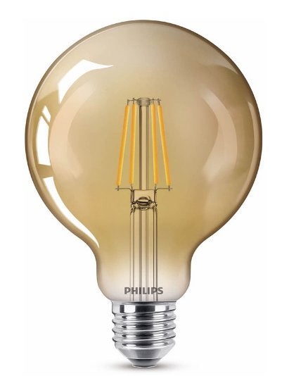 LED lampen Philips vintage, Philips, Comme neuf, E27 (grand), Blanc chaud