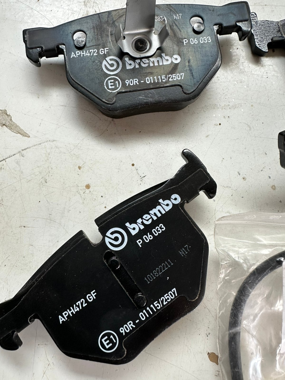 plaquettes de frein Brembo pour BMW E60 525D 163PK, arrière, Enlèvement, BMW