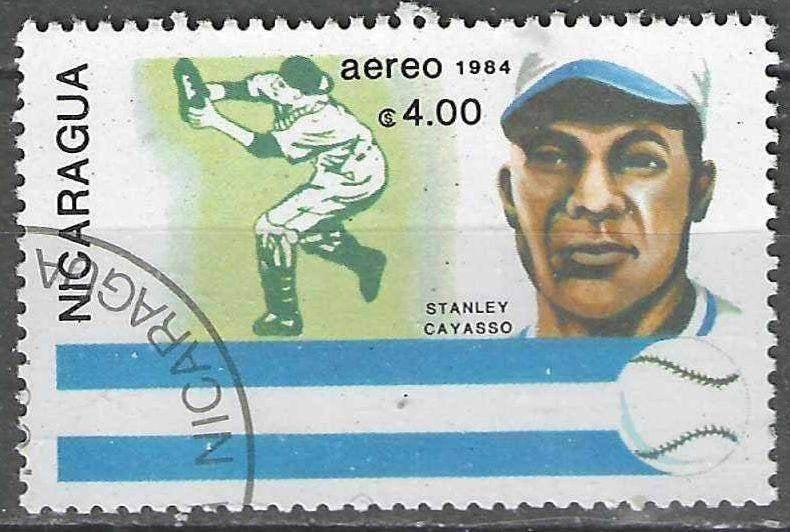 Nicaragua 1984 - Yvert 1078PA - Base-ball (ST), Envoi, Affranchi