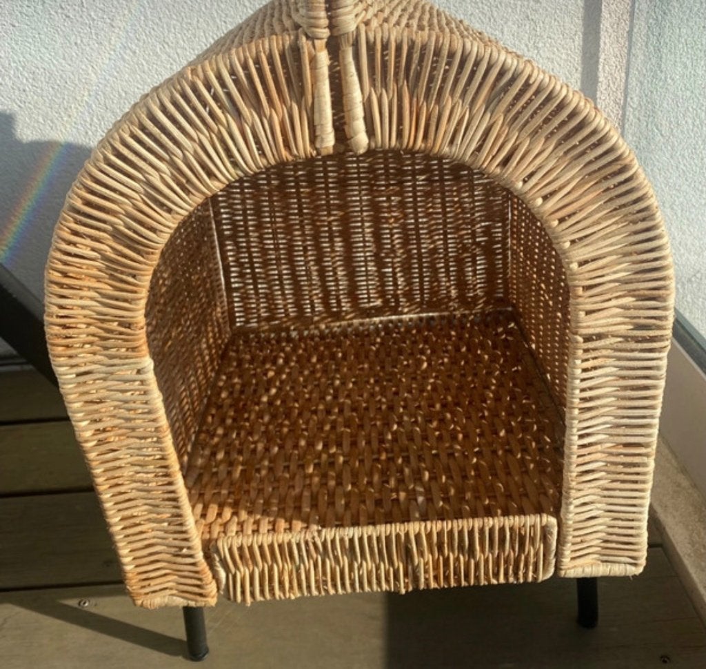 Maison pour chat en rotin, Enlèvement, Comme neuf, Autre