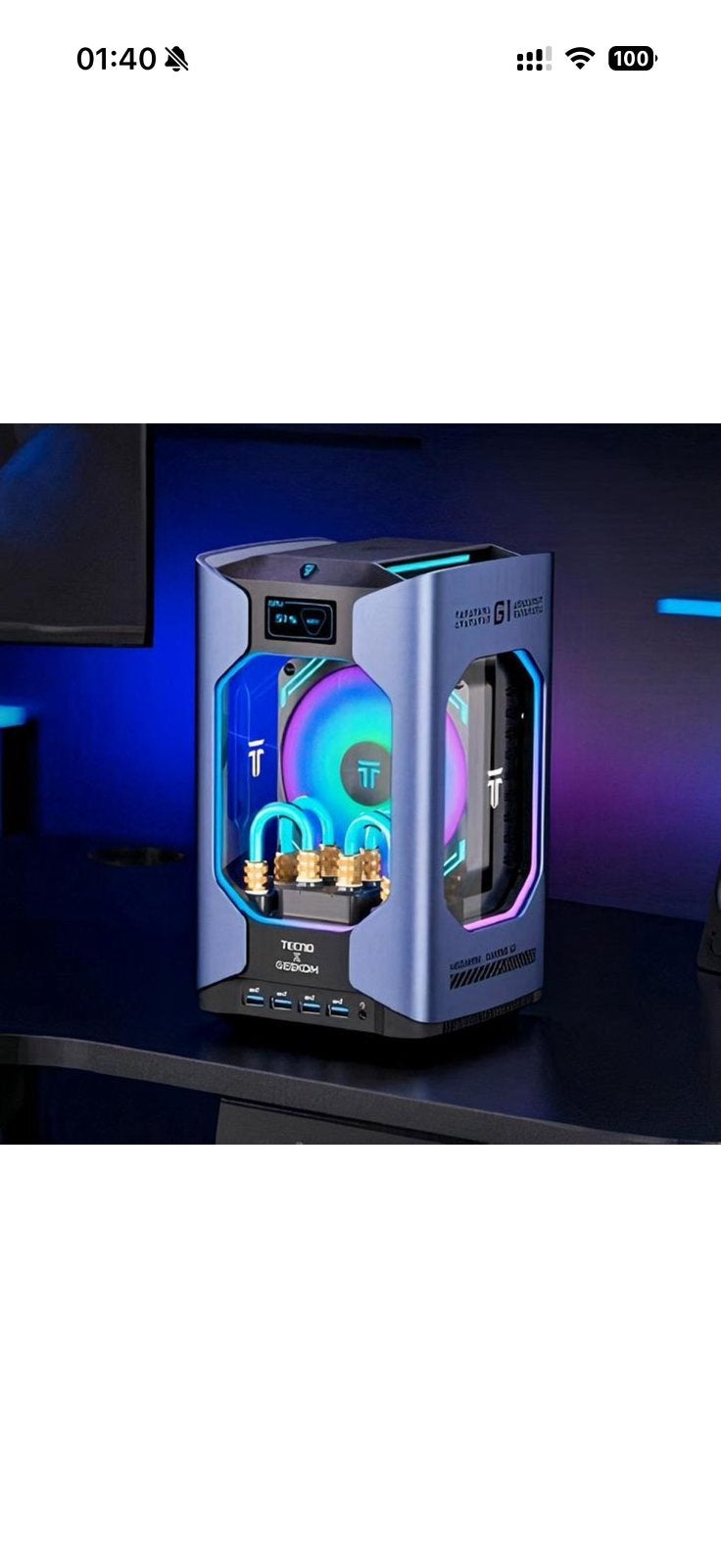 GEEKOM TECNO MEGAMINI G1 RTX 4060 i9-13900HK 2TB SSD 32GBRAM, Neuf, 32 GB, Enlèvement, Gaming