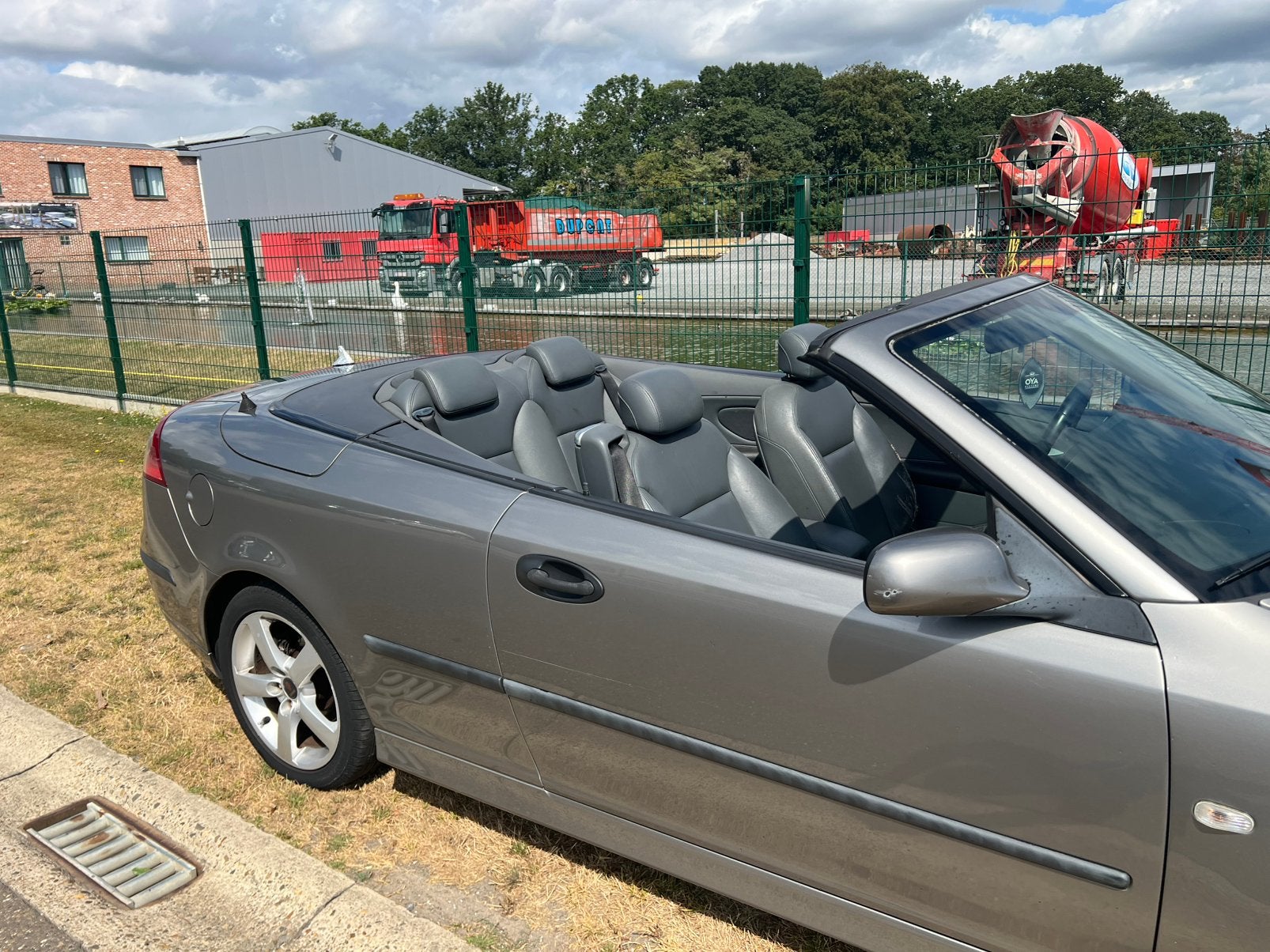 Saab 9.3 cabriolet 2.0 essence 110 kw bj-2005, Autos, Cuir, Argent ou Gris, 110 kW, Entreprise