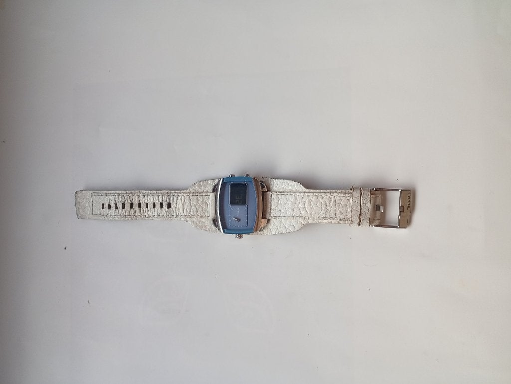 Montre Fossil Big Tic JR-9634 | Rare Horloge Vintage Y2K, Enlèvement ou Envoi