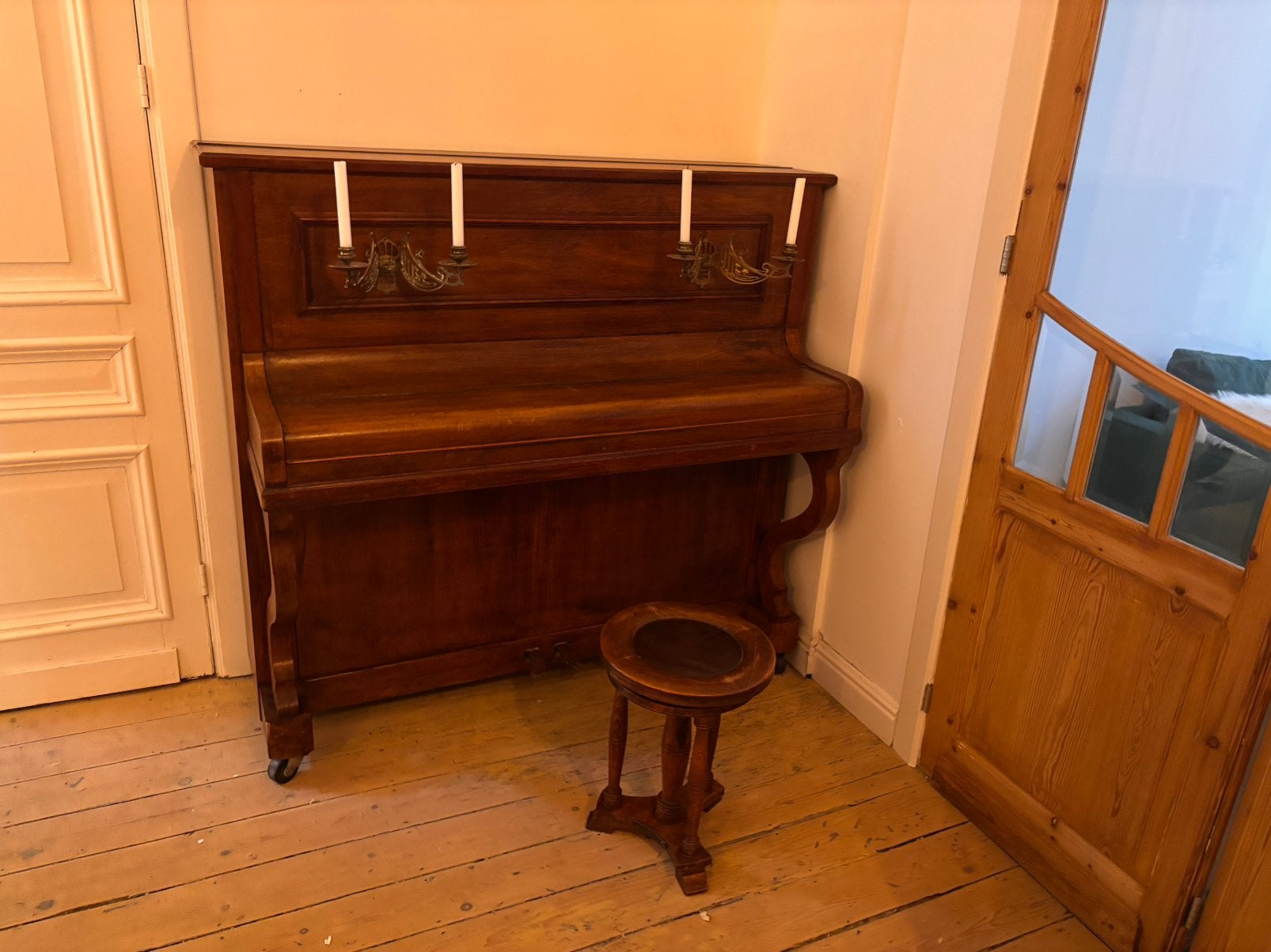 Art nouveau piano, Muziek en Instrumenten, Piano's, Ophalen, Zo goed als nieuw, Piano