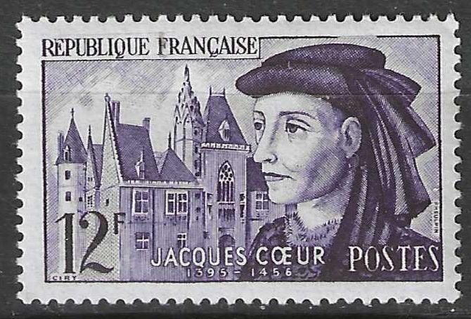 Frankrijk 1955 - Yvert 1034 - Jacques Coeur (PF), Postzegels en Munten, Verzenden, Postfris