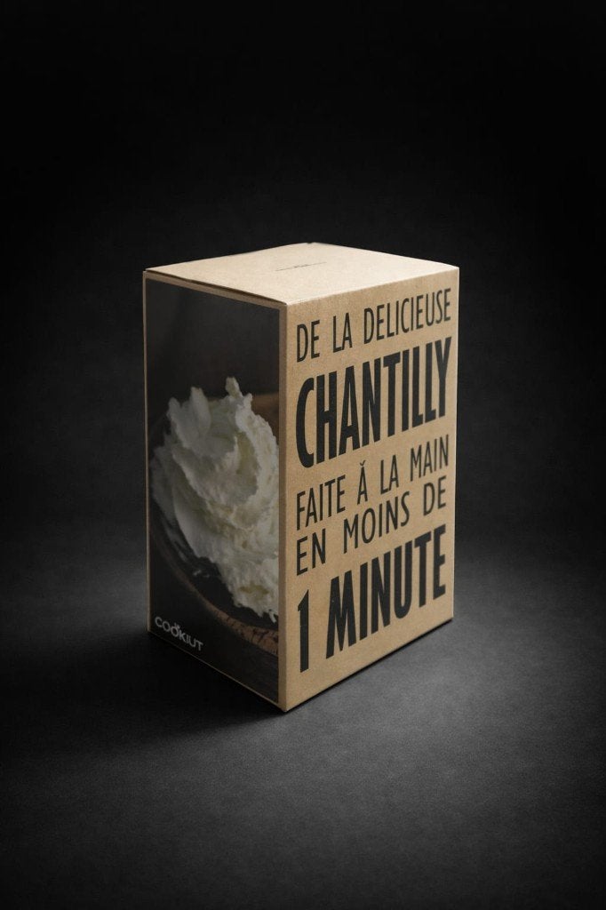 Shaker à chantilly Creazy de la marque Cookut, Maison & Meubles, Enlèvement, Comme neuf, Verre