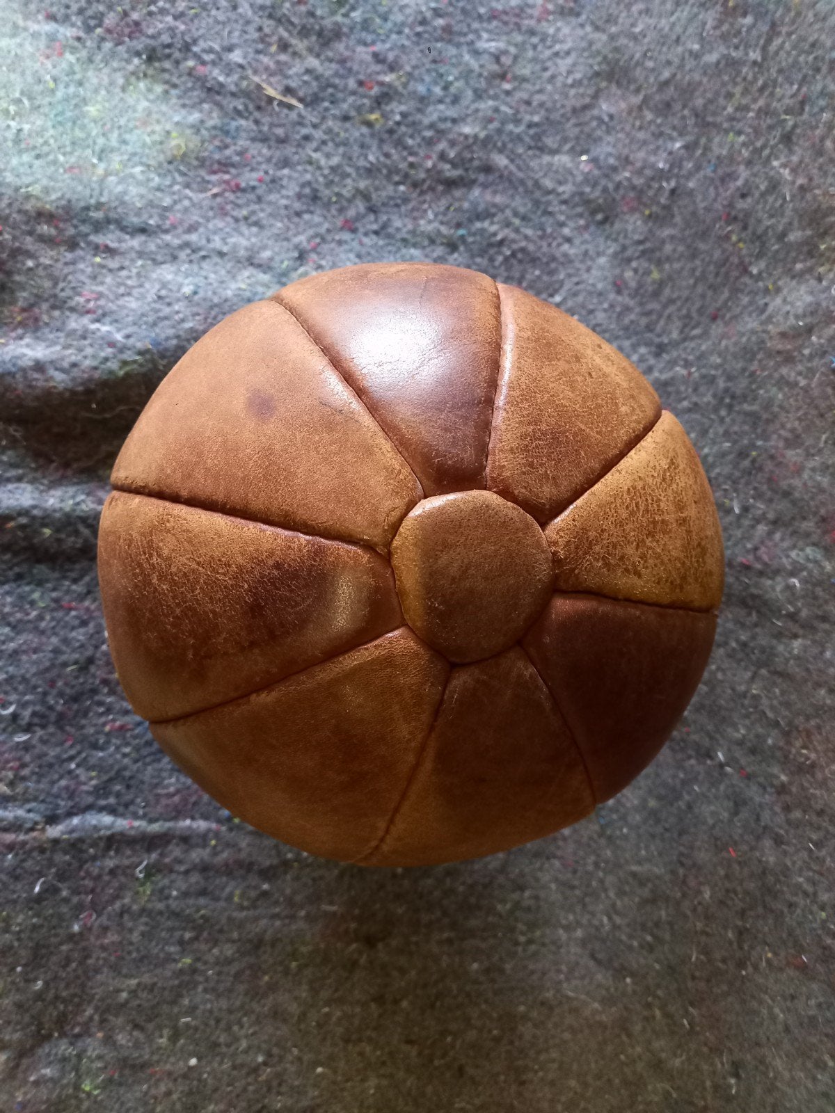 B ballon cuir antique entraînement, Enlèvement ou Envoi