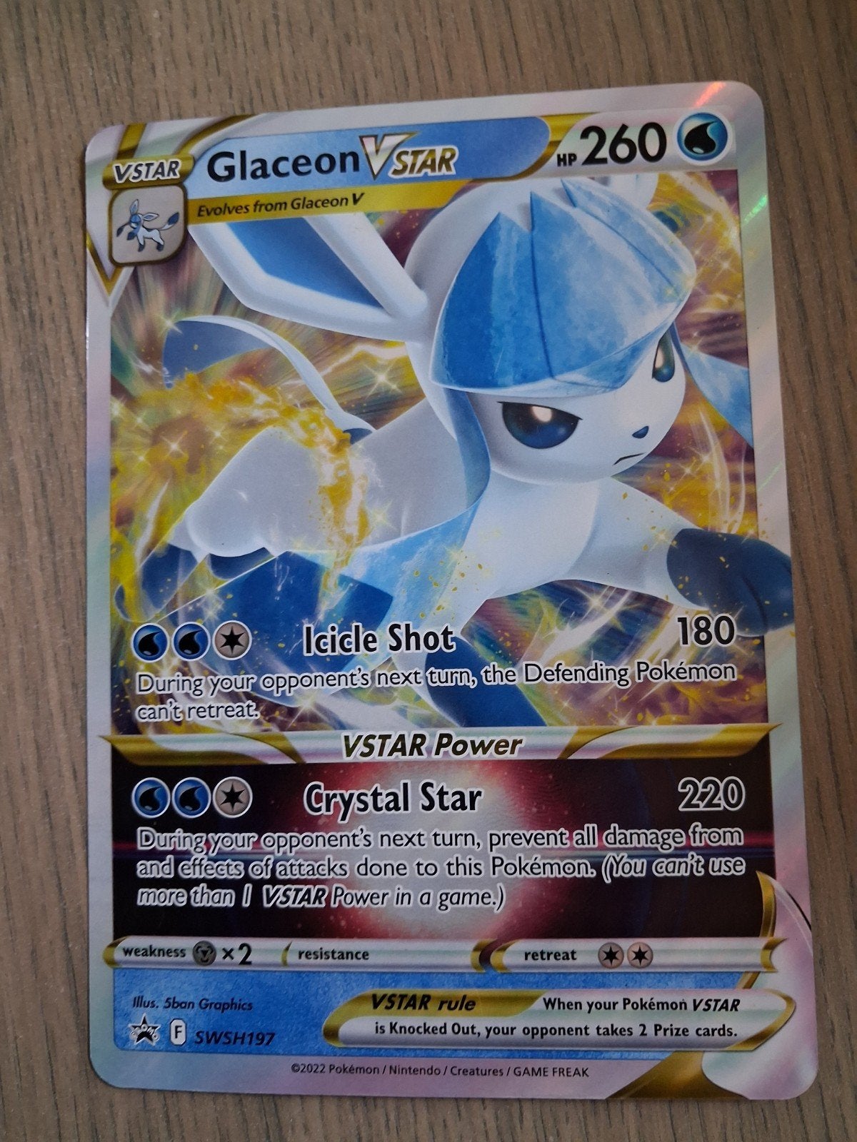 pokemonkaart  GLACEON V STAR, Ophalen of Verzenden