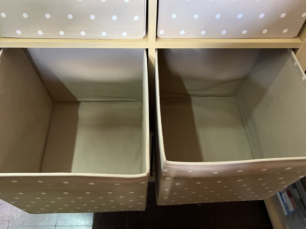 IKEA opbergmandjes (8 stuks), Huis en Inrichting, Woonaccessoires | Schalen en Manden, Gebruikt, Mand, Textiel, Vierkant