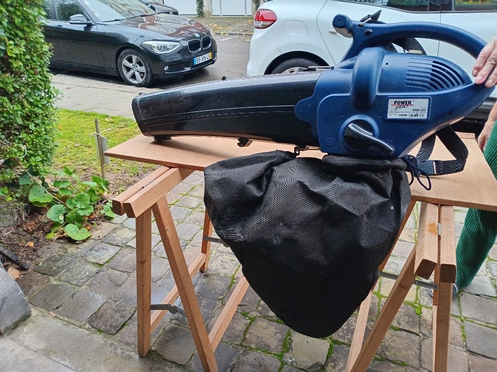 souffleur aspirateur feuilles, Jardin & Terrasse, Électrique, Comme neuf, Enlèvement, Avec sac de ramassage