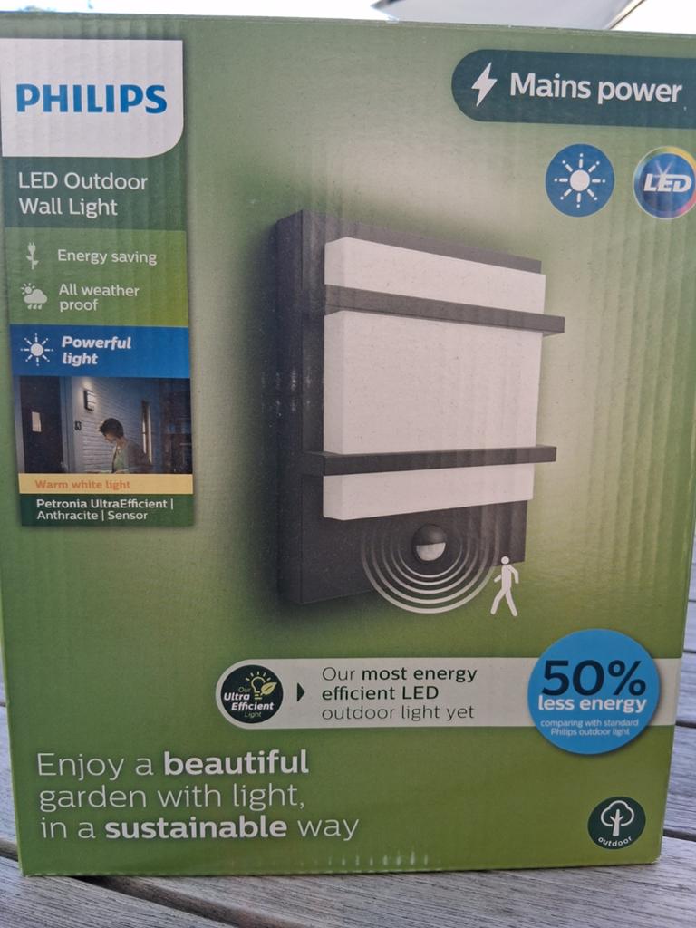 Led outdoor wall light Philips, Tuin en Terras, Ophalen of Verzenden, Led