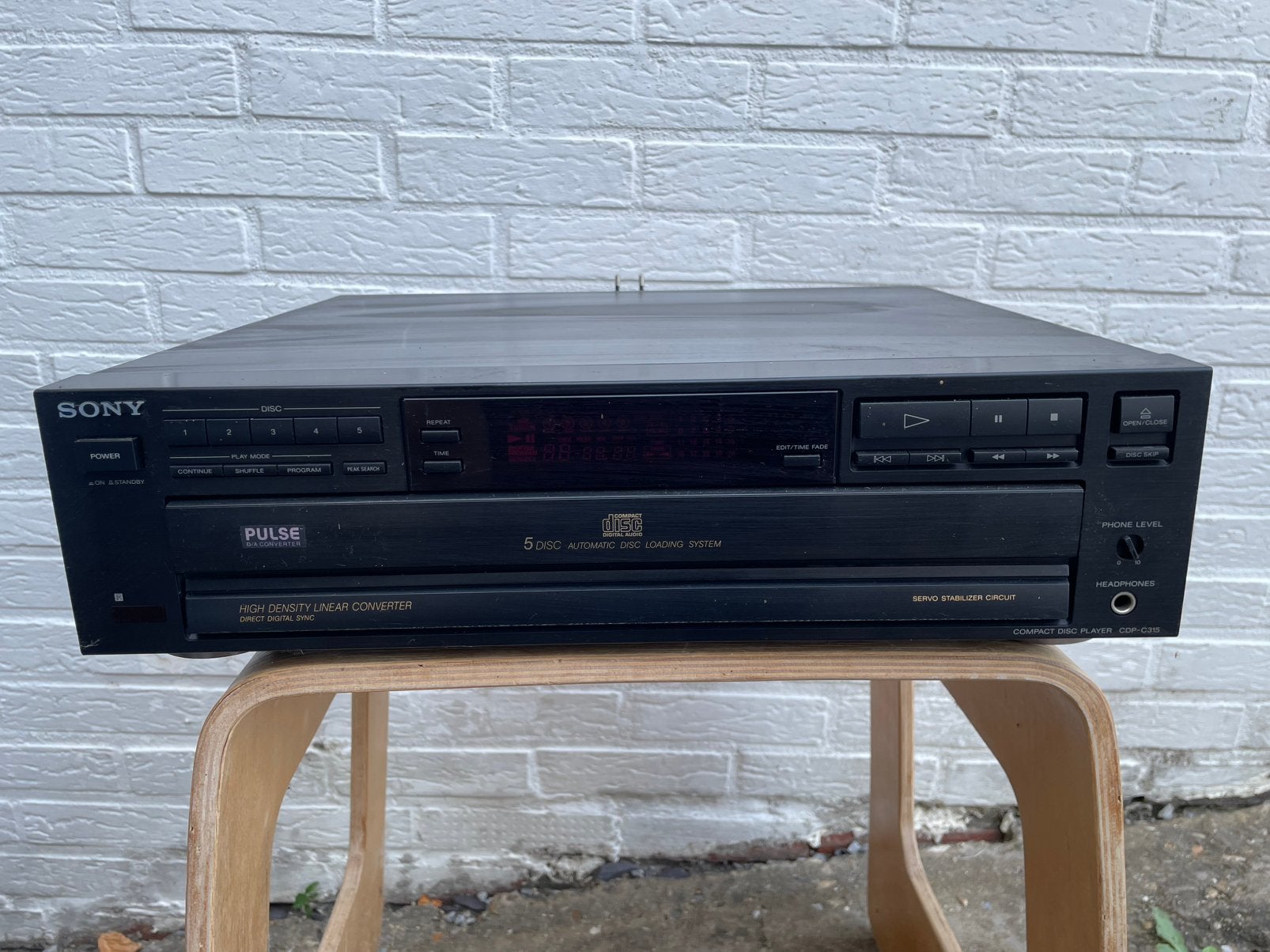 Sony CDP-C315M CD Player - 5 Disc, Ophalen, Gebruikt, Sony, Wisselaar