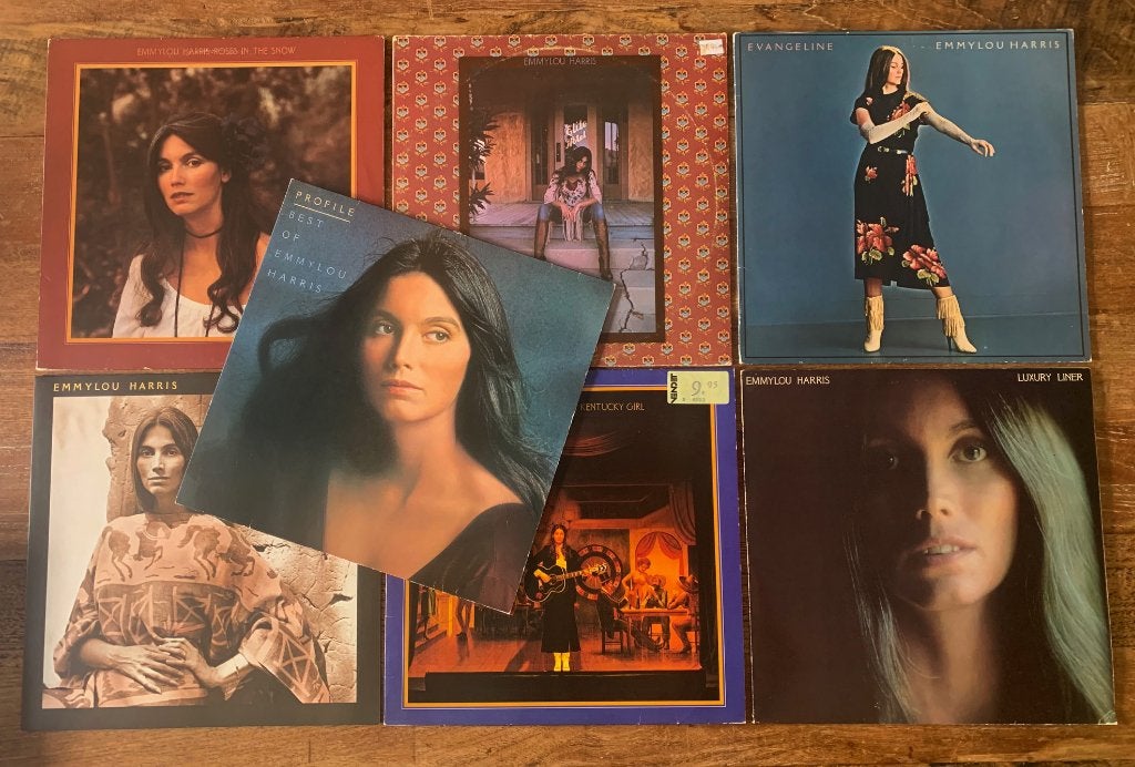 7 Lp's van Emmylou Harris in nieuwstaat 35 euro!, Enlèvement ou Envoi, Comme neuf, LP, Country