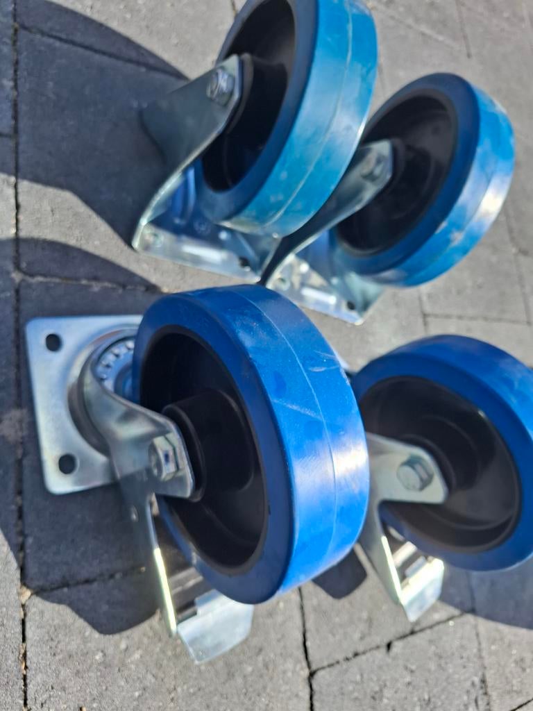 Industtiele zware zwenkwiielen diverse sets, Doe-het-zelf en Bouw, Zwenkwielen, Ophalen