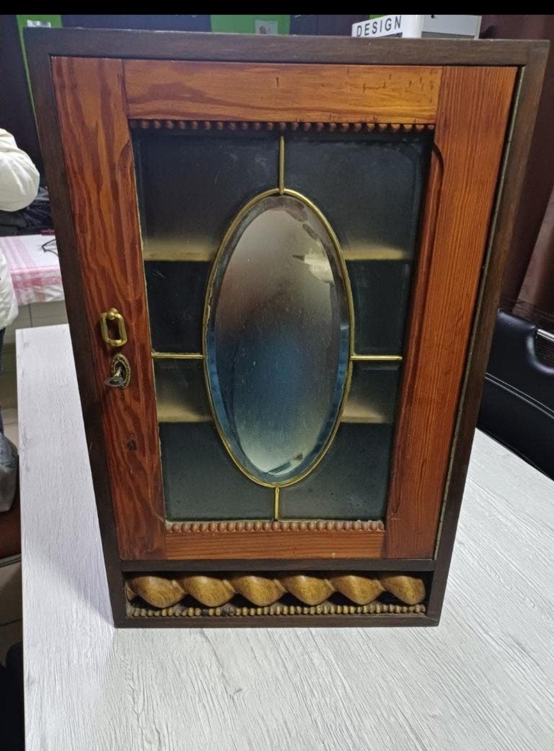 petite pharmacie avec miroir biseauté, Enlèvement