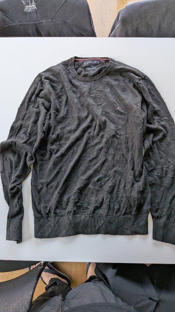 Tommy Hilfiger Crewneck Sweater Trui Zwart maat M, Maat 48/50 (M), Zwart, Ophalen of Verzenden, Zo goed als nieuw
