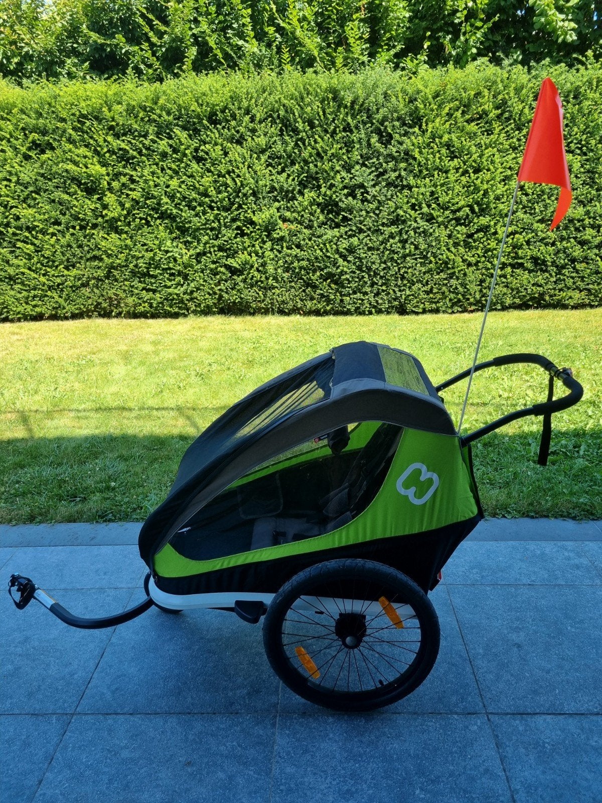 Remorque vélo Hamax, Vélos & Vélomoteurs, Accessoires vélo | Remorques, Comme neuf, Remorque pour enfant, 40 à 60 kg, Pliable