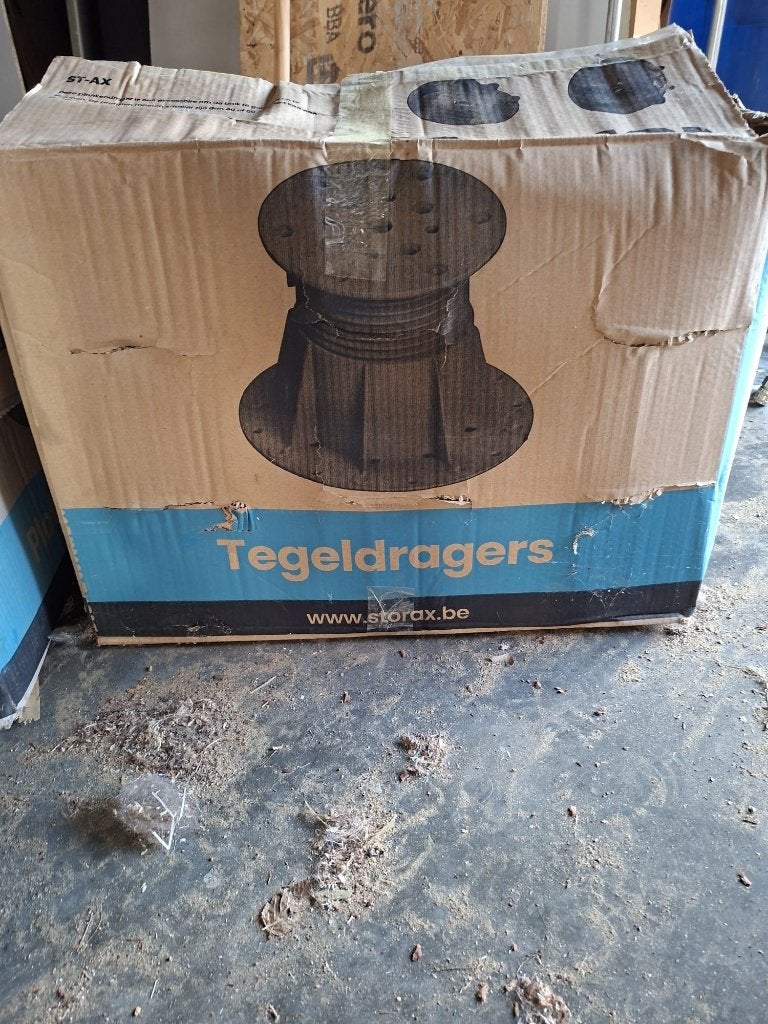 verstelbare tegeldragers - hoogte 133 tot 255m + vulrubbers, Enlèvement, Neuf, Synthétique