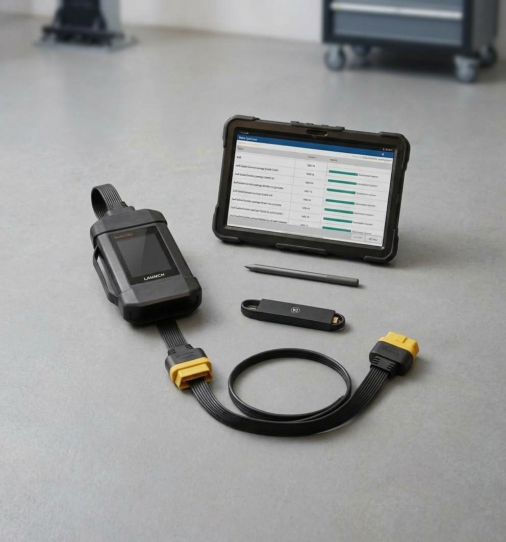 Hybride diagnosetablet voor auto's en vrachtwagens, Ophalen of Verzenden, Zo goed als nieuw
