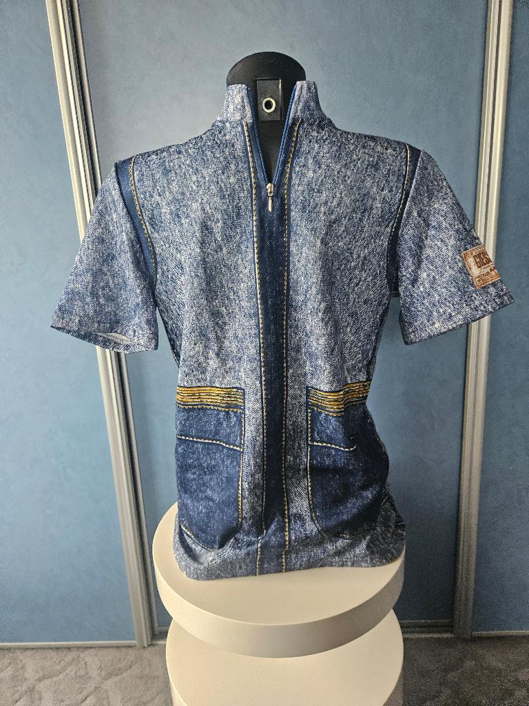 Vintage wielertrui, Fietsen en Brommers, Fietsaccessoires | Fietskleding, Gebruikt, Giessegie, Heren, Ophalen of Verzenden