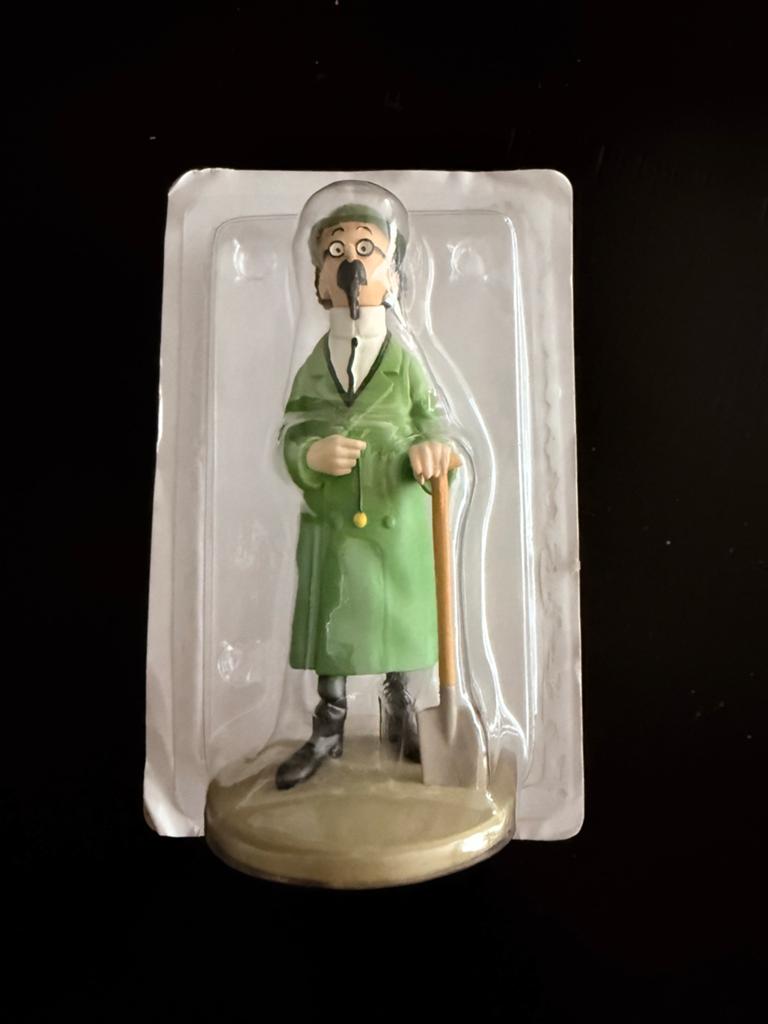 TINTIN KUIFJE PROFESSOR ZONNEBLOEM MOULINSART 29303 2011, Verzamelen, Stripfiguren, Zo goed als nieuw, Beeldje of Figuurtje, Kuifje