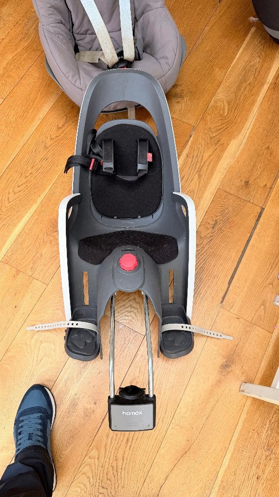 Siège enfant vélo Hamax, Vélos & Vélomoteurs, Accessoires vélo | Sièges de vélo, Enlèvement, Utilisé, Siège arrière, Repose-pieds