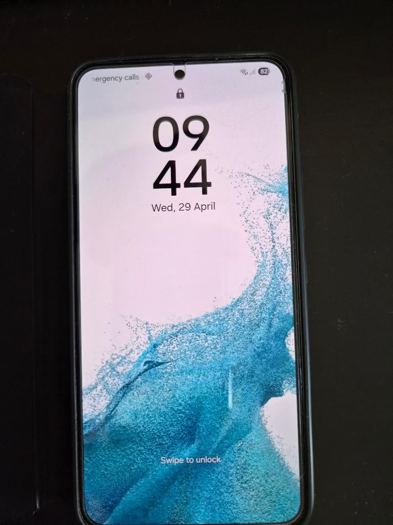Samsung S22 128Gb zwart met origineel smart view hoesje, Telecommunicatie, Mobiele telefoons | Samsung, Ophalen, Gebruikt, Zwart