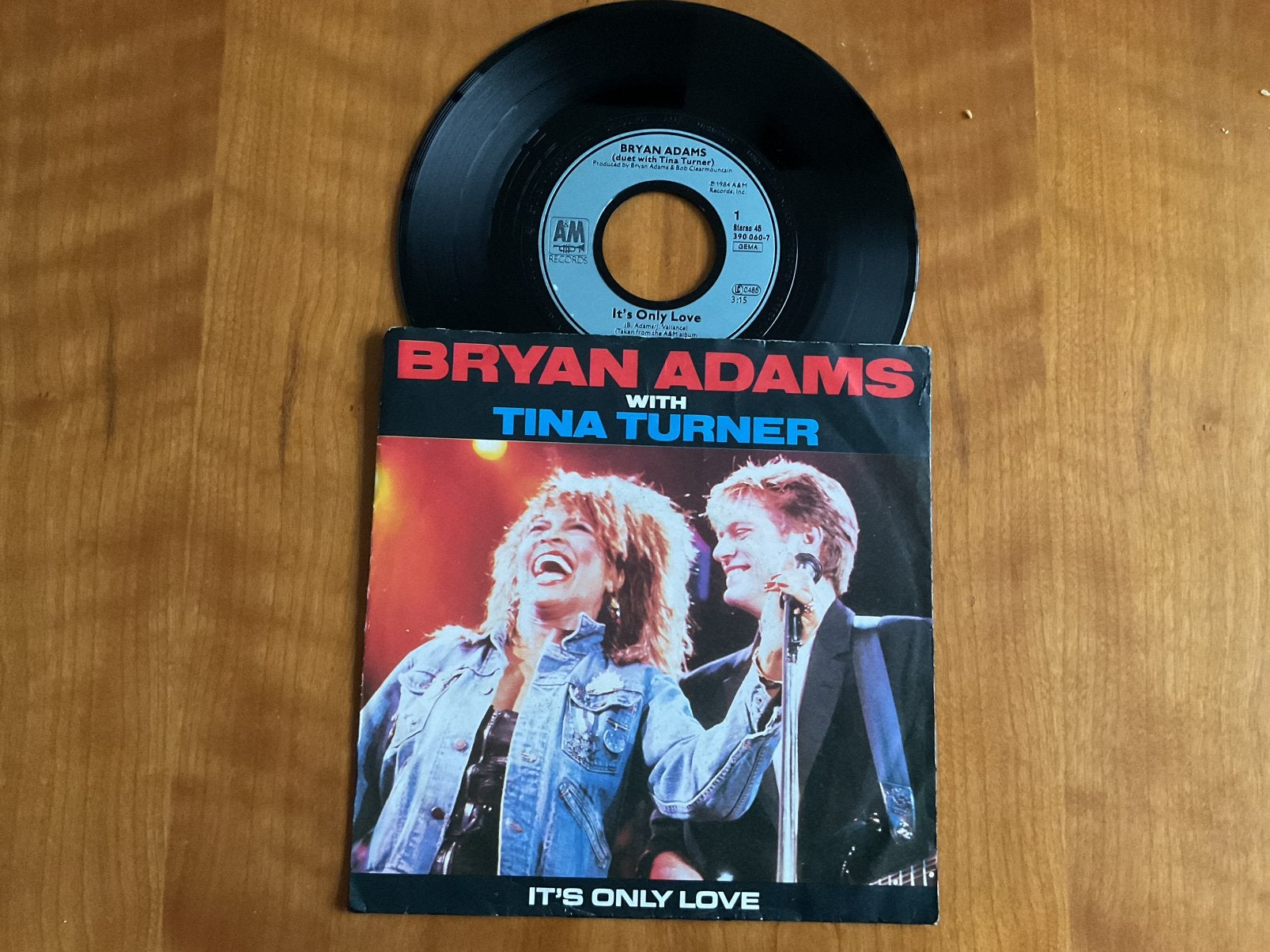 Bryan Adams & Tina Turner - It’s Only Love., Ophalen of Verzenden, Gebruikt