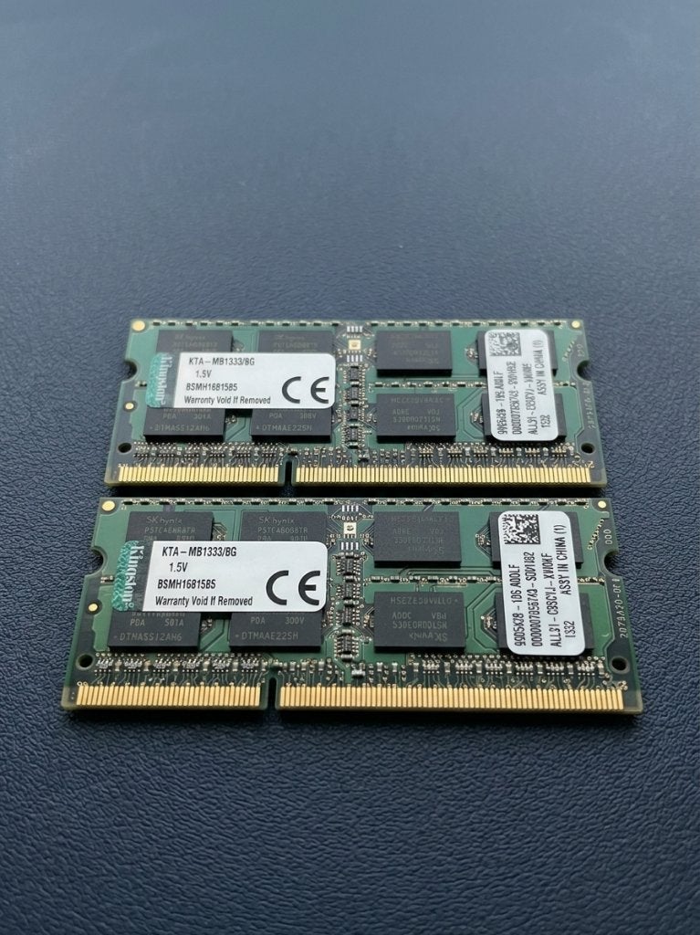 2x Kingston 8GB DDR3 1333MHz Laptop RAM (SO-DIMM) – €20/stuk, 8 GB, DDR3, Enlèvement, Utilisé