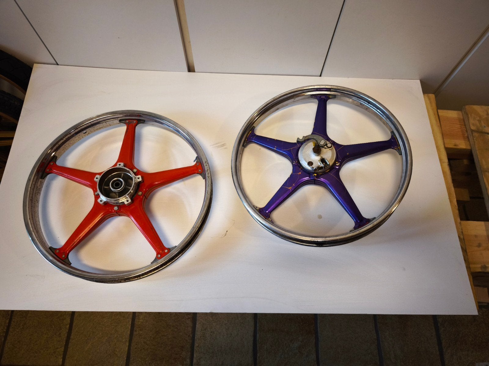 wielen peugeot 103 leleu, Fietsen en Brommers, Ophalen of Verzenden, Gebruikt, Overige typen, Leleu