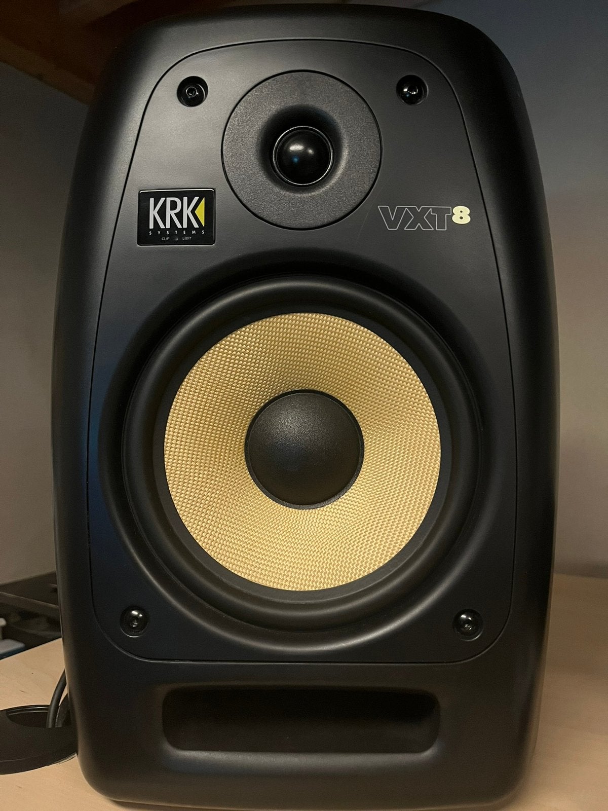 2x KRK VXT 8, Audio, Tv en Foto, Luidsprekerboxen, Zo goed als nieuw, Studiomonitor, 150 watt of meer, KRK, Inclusief kabels, Ophalen