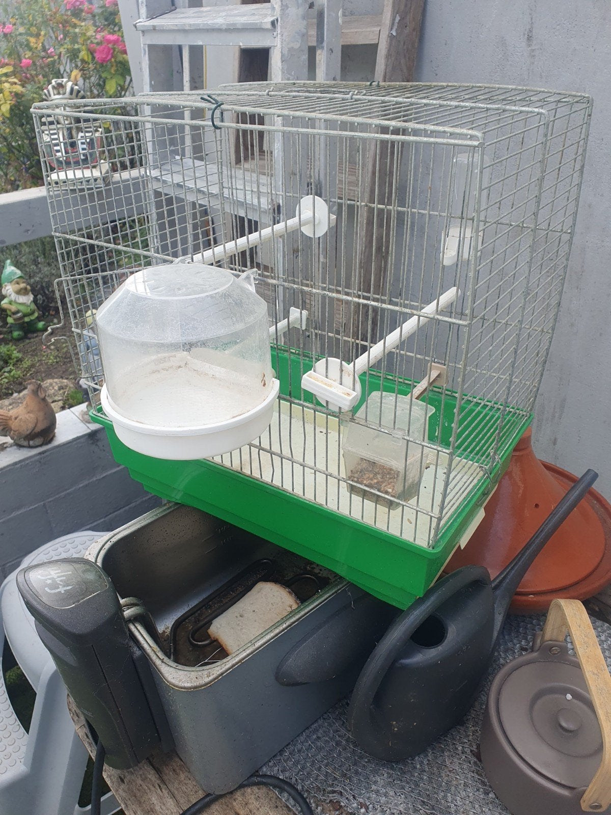 cage pour oiseaux, Animaux & Accessoires, Enlèvement, Utilisé, Métal, Cage à oiseaux