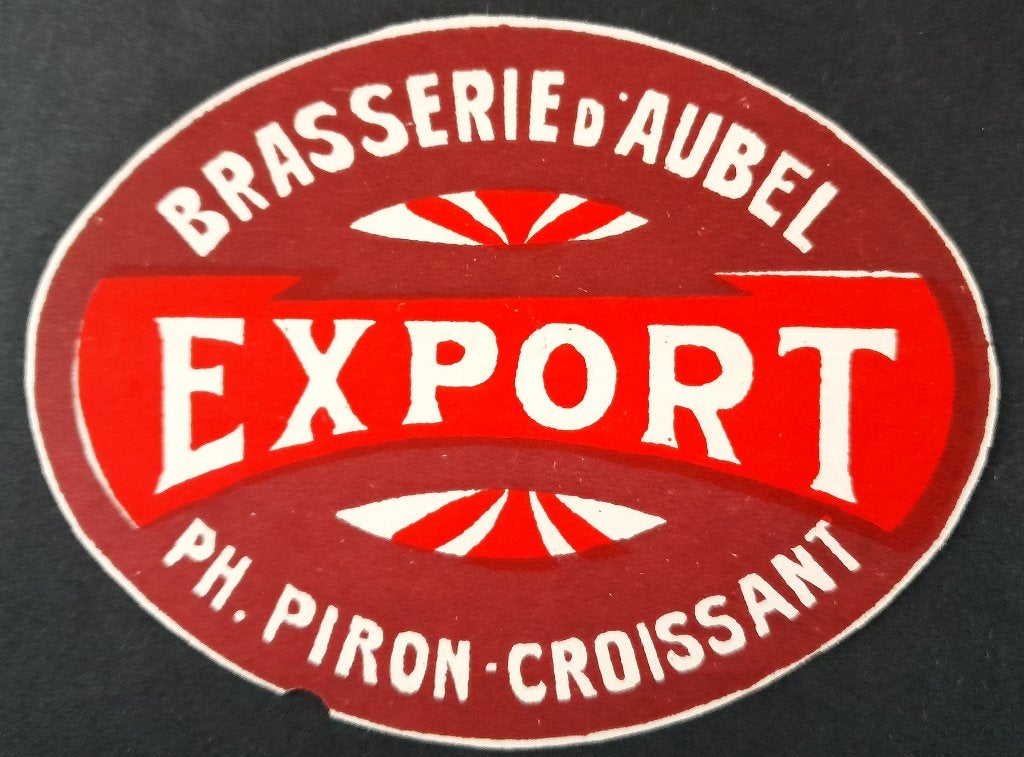 Etiquette. Brasserie d'Aubel. Piron Croissant., Envoi, Utilisé, Autres types, Autres marques