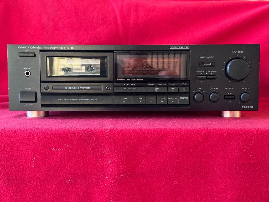 Onkyo Integra TA-2600 High End Cassettedeck, Audio, Tv en Foto, Ophalen of Verzenden, Enkel, Overige merken, Auto-reverse