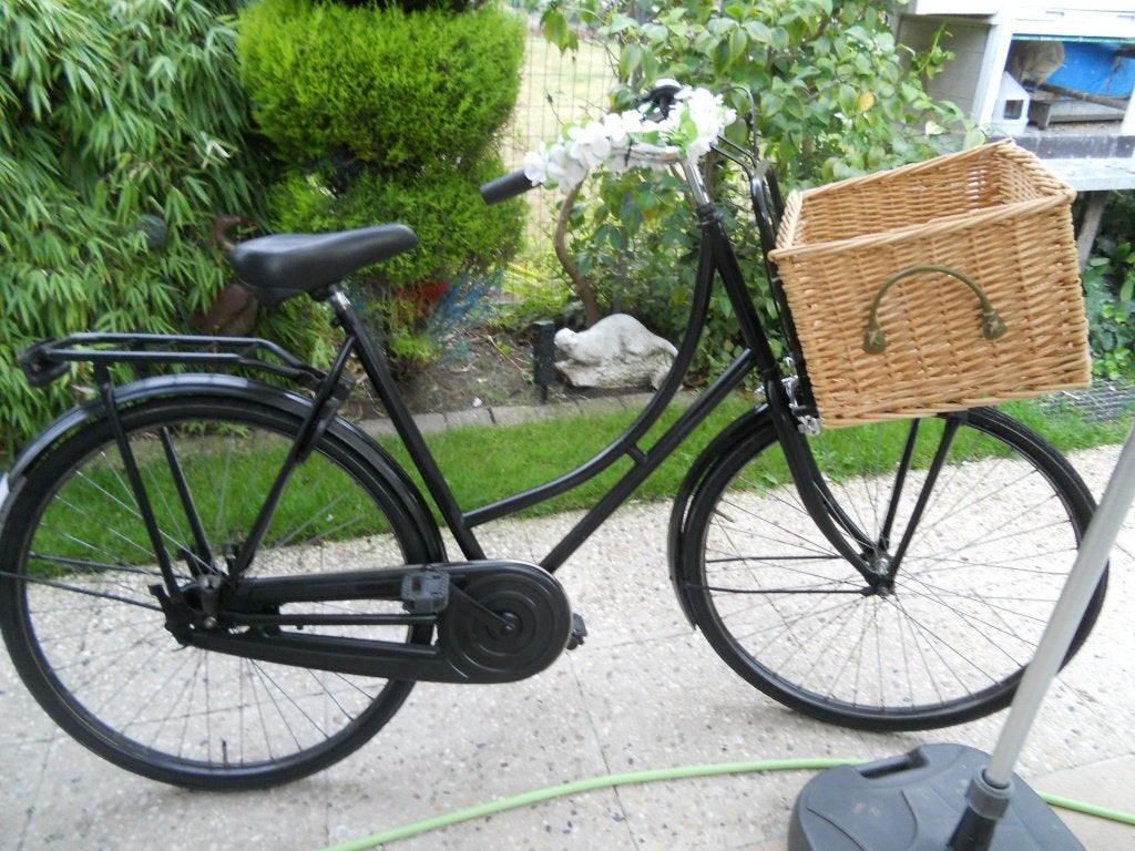 mooie omafiets, 28 inch, Fietsen en Brommers, Ophalen, Gebruikt, Terugtraprem, Handrem