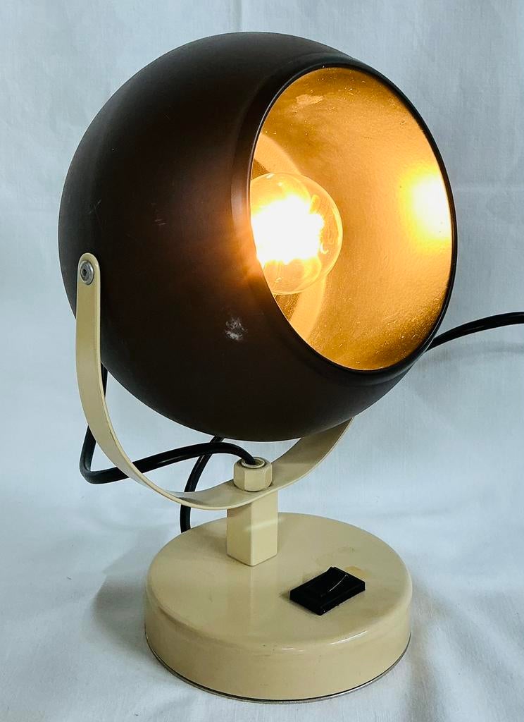 Lampe table Atomic Spage Age Eyeball au design vintage 70s, Collections, Rétro, Maison et Meubles, Enlèvement ou Envoi
