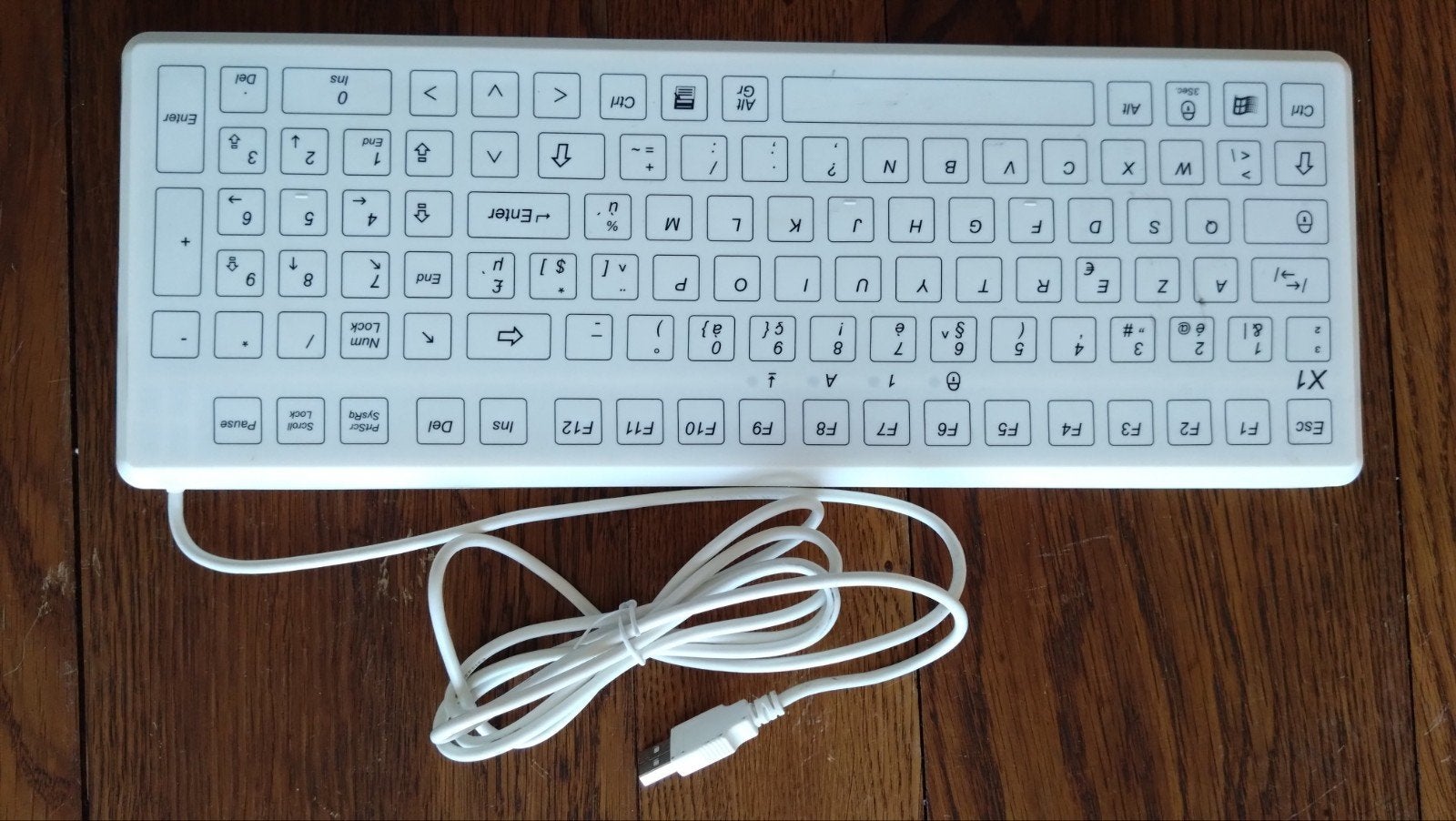 clavier AZERTY étanche Professionnel, Computers en Software, Ophalen of Verzenden, Evo-Boards, Bedraad, Azerty