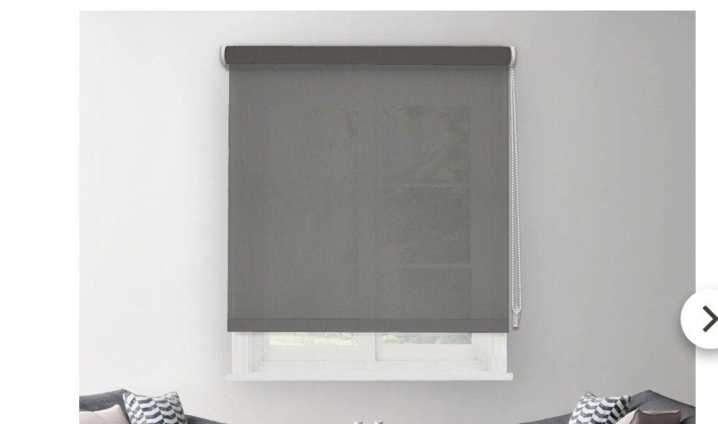 Rolgordijn lichtdoorlatend, Store enrouleur, Gris, Rolgordijn, Métal