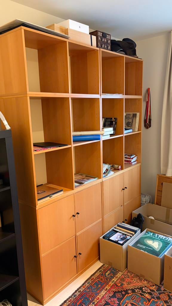 Burokast - boekenkast goede staat jaren 70, Ophalen, Zo goed als nieuw