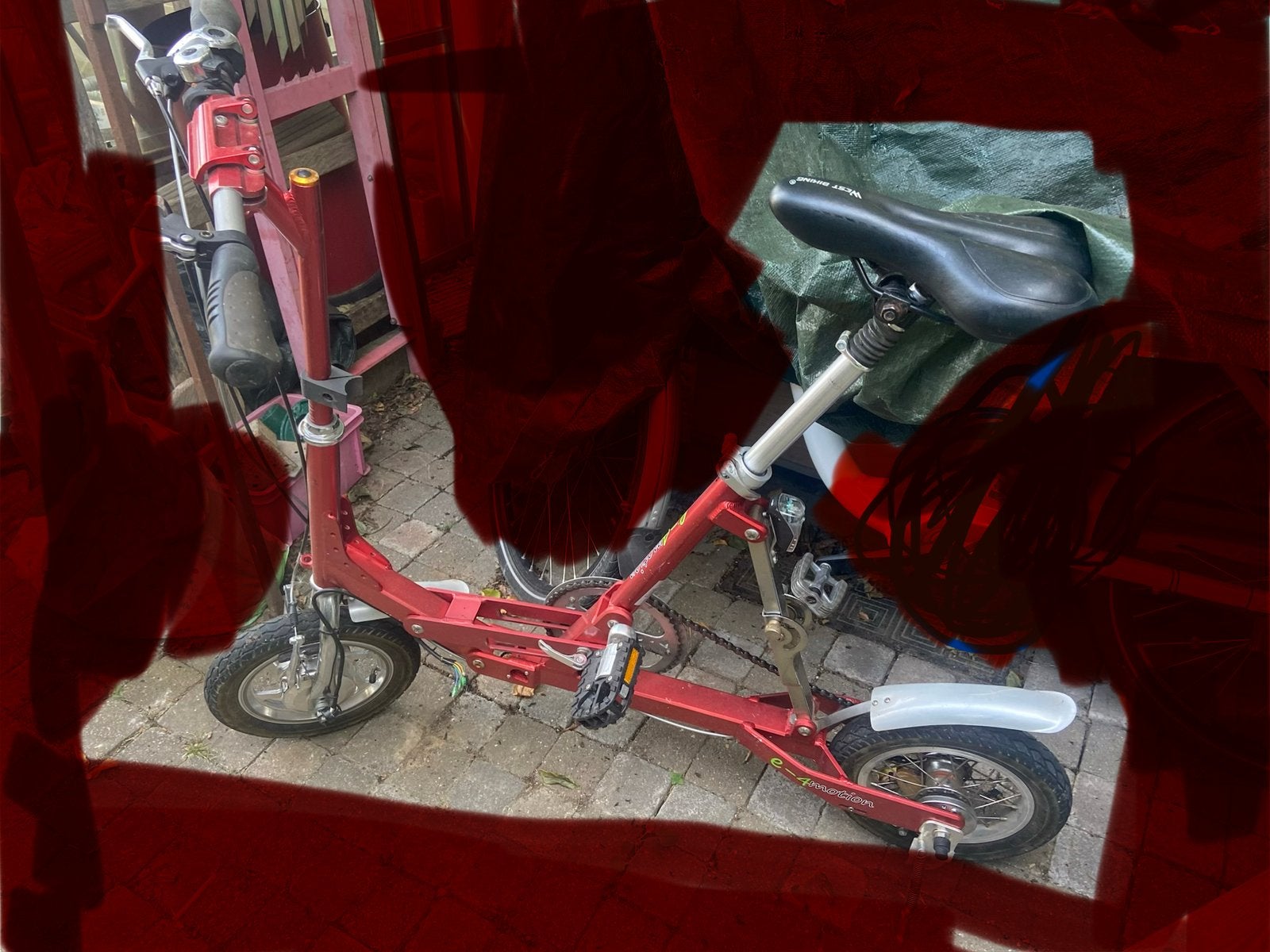 Rode vouwfiets plooifiets, Ophalen, Gebruikt, Versnellingen
