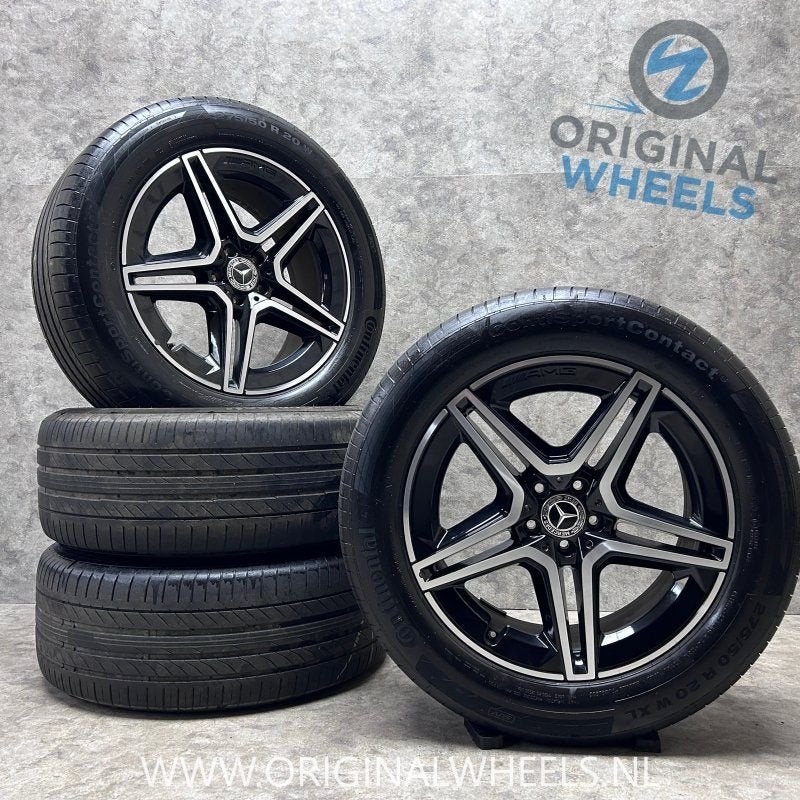 20 inch originele AMG velgen + zomerbanden Mercedes GLE, Autos : Pièces & Accessoires, Pneus et Jantes, -, Utilisé, 20 pouces